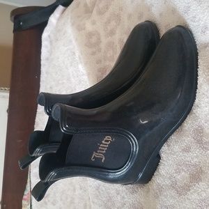 Juicy Couture Black Rain Booties